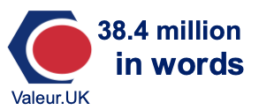38.4 million in words