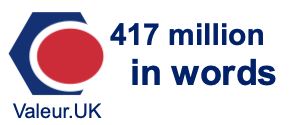 417 million in words