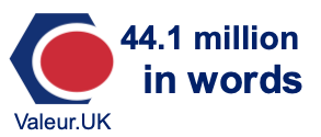 44.1 million in words 44.1 million in words