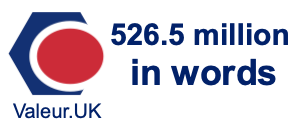 526.5 million in words