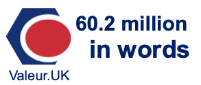 60.2 million in words 60.2 million in words