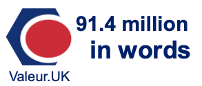 91.4 million in words 91.4 million in words
