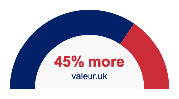 45% more