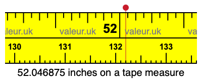 52.046875 inches on a tape measure