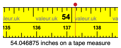 54.046875 inches on a tape measure