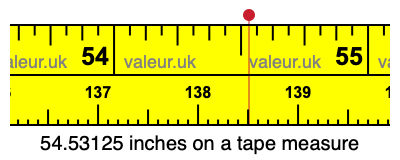 54.53125 inches on a tape measure