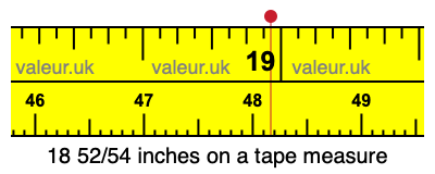 18 52/54 inches on a tape measure