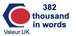 382 thousand in words 382 thousand in words