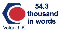 54.3 thousand in words 54.3 thousand in words