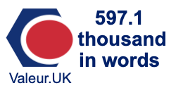 597.1 thousand in words 597.1 thousand in words