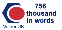 756 thousand in words 756 thousand in words