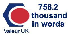 756.2 thousand in words 756.2 thousand in words