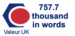 757.7 thousand in words 757.7 thousand in words