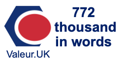 772 thousand in words