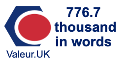776.7 thousand in words