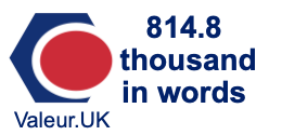 814.8 thousand in words