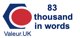 83 thousand in words