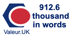912.6 thousand in words