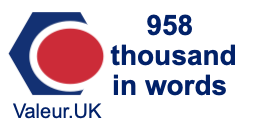 958 thousand in words