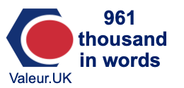 961 thousand in words