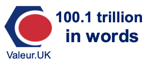 100.1 trillion in words 100.1 trillion in words