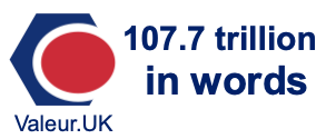 107.7 trillion in words 107.7 trillion in words