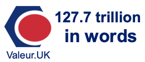 127.7 trillion in words