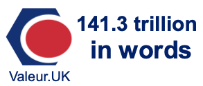141.3 trillion in words