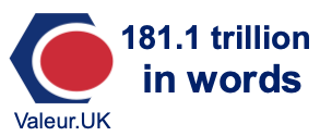 181.1 trillion in words