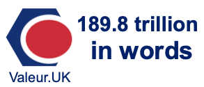 189.8 trillion in words 189.8 trillion in words