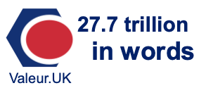 27.7 trillion in words 27.7 trillion in words