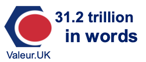 31.2 trillion in words