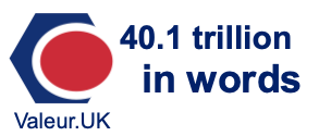 40.1 trillion in words 40.1 trillion in words