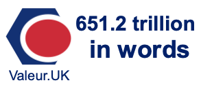 651.2 trillion in words