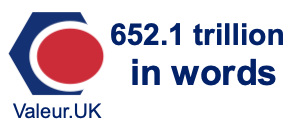 652.1 trillion in words