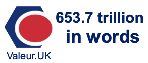 653.7 trillion in words 653.7 trillion in words