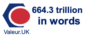 664.3 trillion in words 664.3 trillion in words