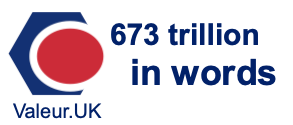 673 trillion in words