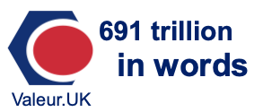 691 trillion in words