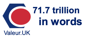 71.7 trillion in words 71.7 trillion in words