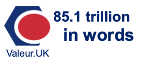 85.1 trillion in words
