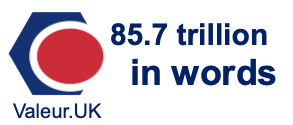 85.7 trillion in words